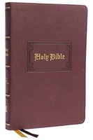 KJV Large Print Thinline Bible, Brown Leathersoft