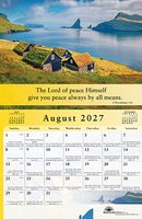 Gospel of Peace Calendar 2027 with daily verses