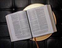 NKJV Large Print Wide Margin Reference Bible, Brown Leathersoft