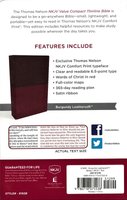 NKJV Value Compact Thinline Bible, Burgundy Leathersoft 6163B