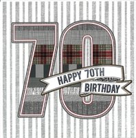 Birthday Card 70th, CL162
