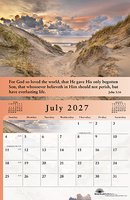 Gospel of Peace 2027 Calendar with verses for Outreach