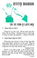 Yoruba 4 Tract "Five Facts You Ought To Know"
