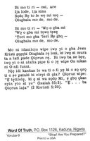 Yoruba 9 Tract "Stop! Are You Prepared?"