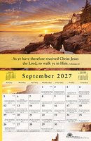 Gospel of Peace Calendar 2027 with daily verses
