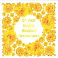 Golden Wedding Anniversary Card CS289