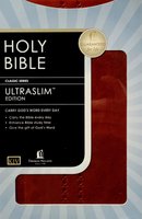 KJV Ultraslim Edition, Brown Leathersoft